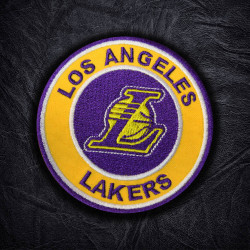 Parche de velcro / termoadhesivo bordado del equipo de la NBA de Los Angeles Lakers